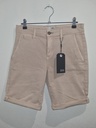 Bermuda Chino Taupe (Ron Zip) - Solid