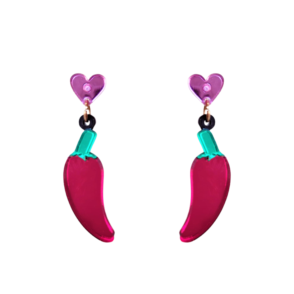 Pendientes Metacrilato Guindilla