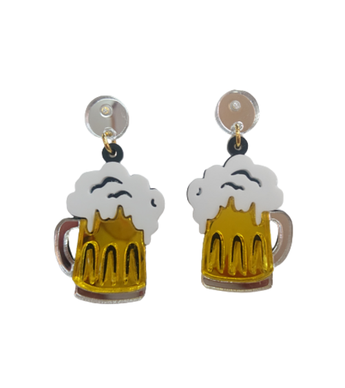 Pendientes Metacrilato Cerveza