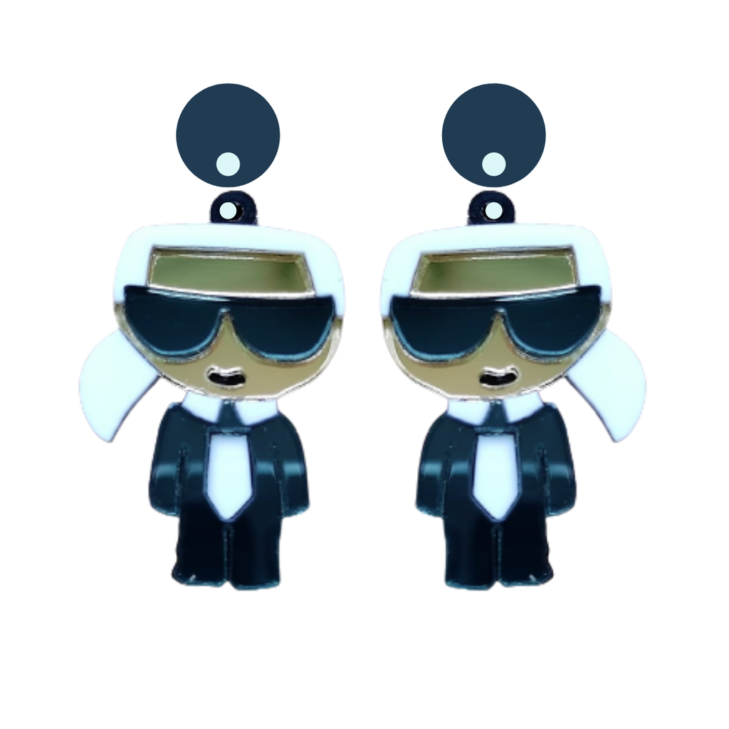 Pendientes Metacrilato Karl Lagerfeld