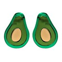 Pendientes Metacrilato Aguacate