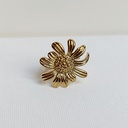 Anillo Flor Girasol Dorado