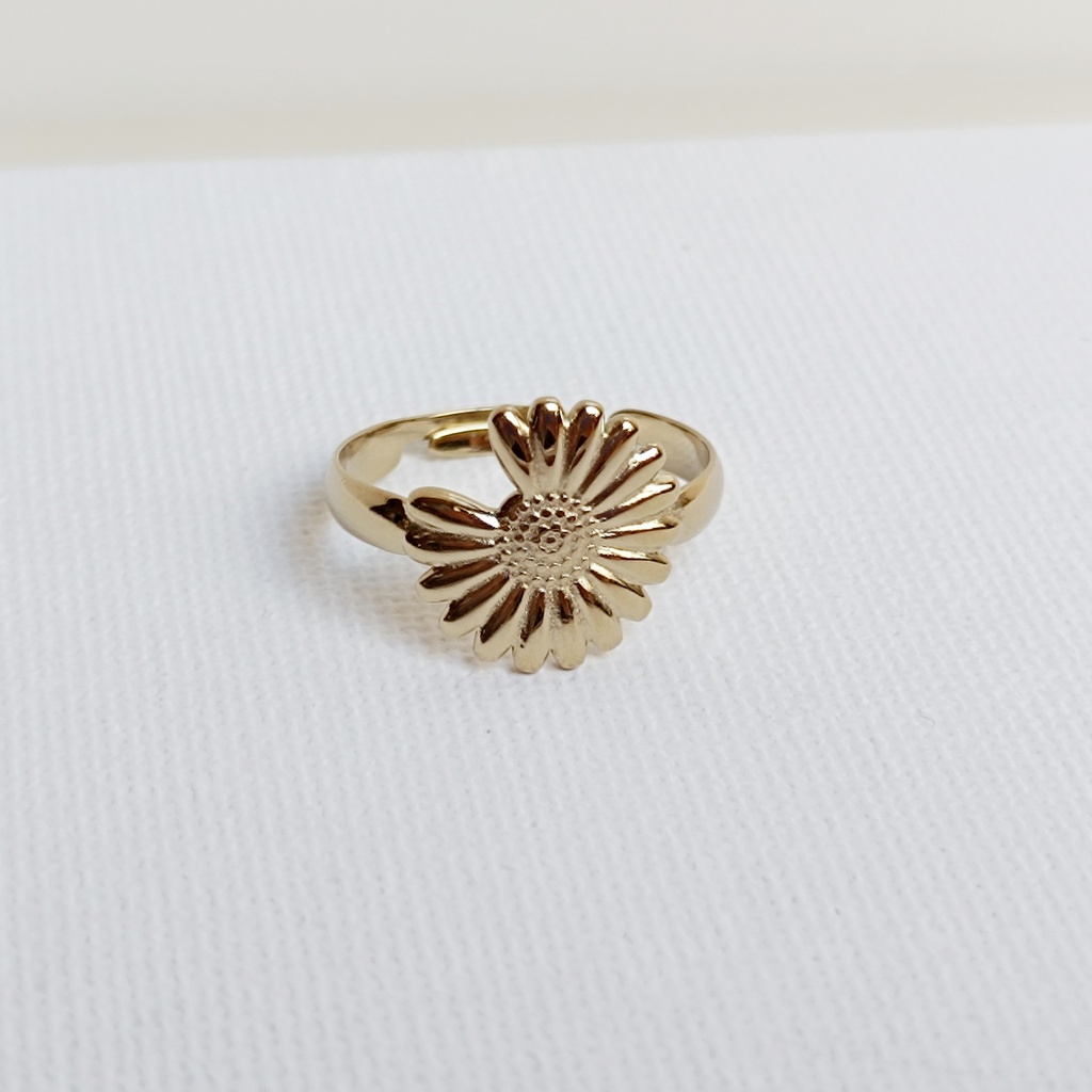 Anillo Margarita Pétalo Dorado