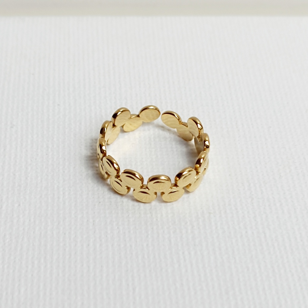 Anillo Circulitos Dorado