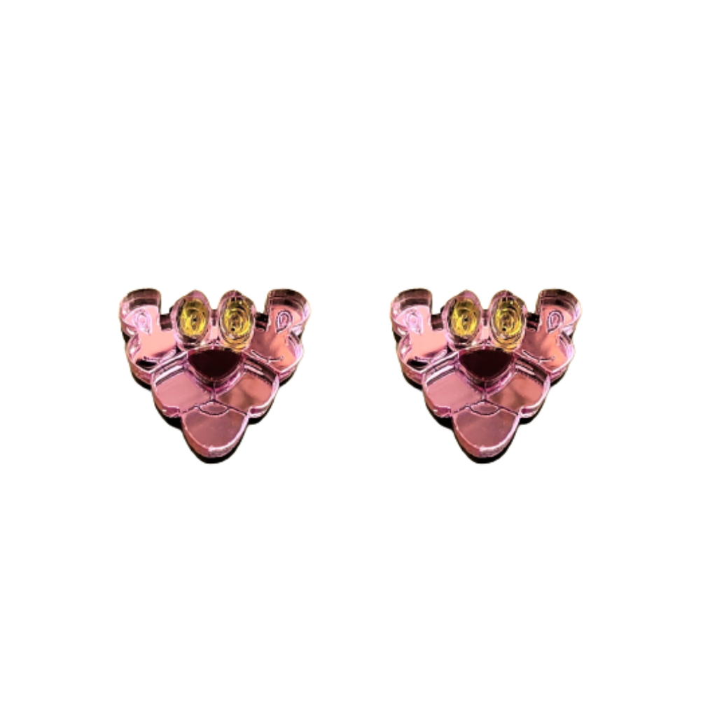 Pendientes Mini Pantera Rosa Metacrilato