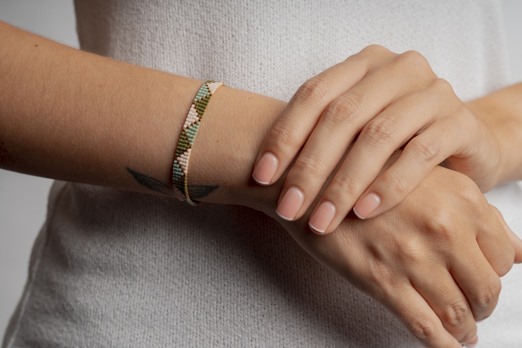 Pulsera Miyuki (rosa, azul y celeste) - Miranda Darmon