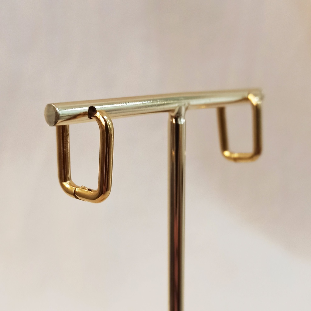 Aros Rectangular Soft Dorado