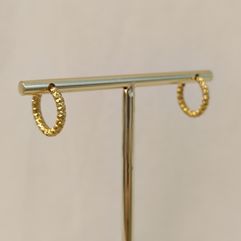 Aros Básicos Mini Geo Dorado