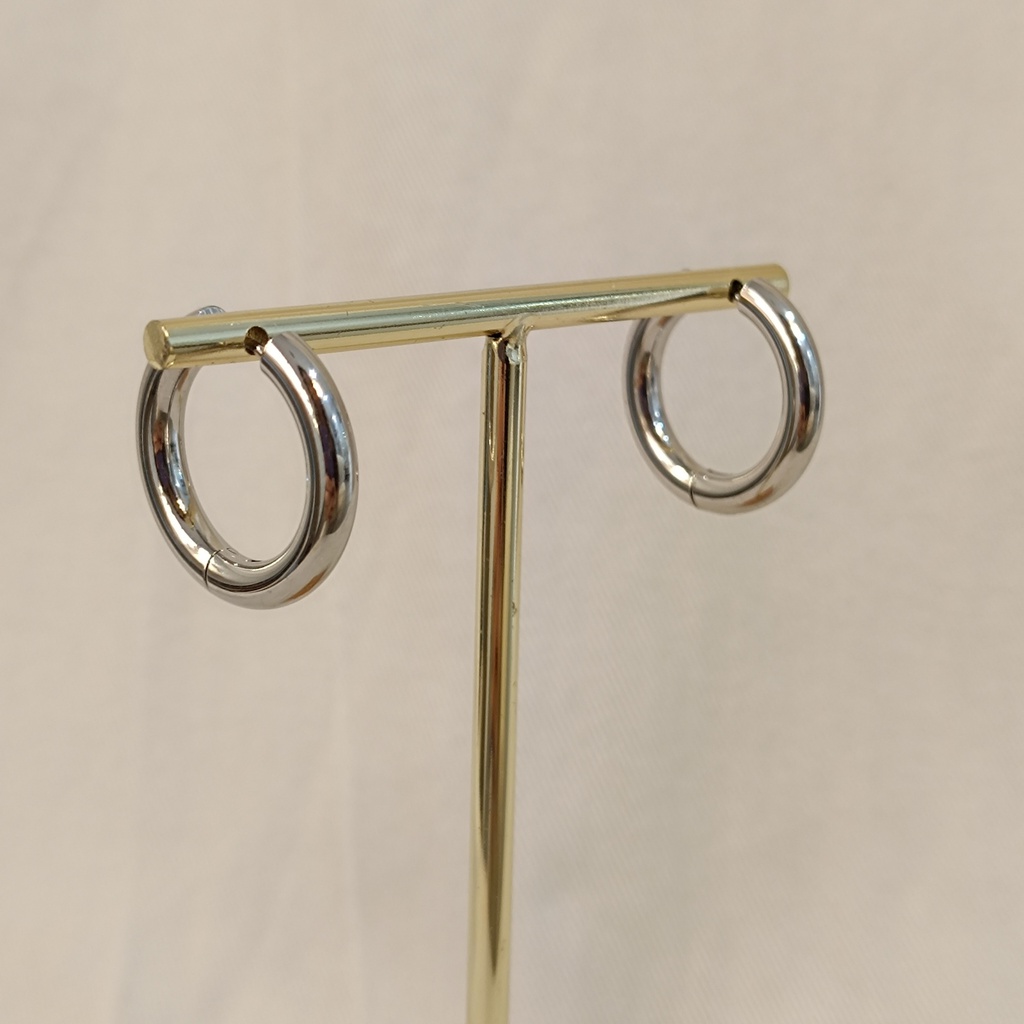 Aros Básicos Bold Midi Closed Plateado