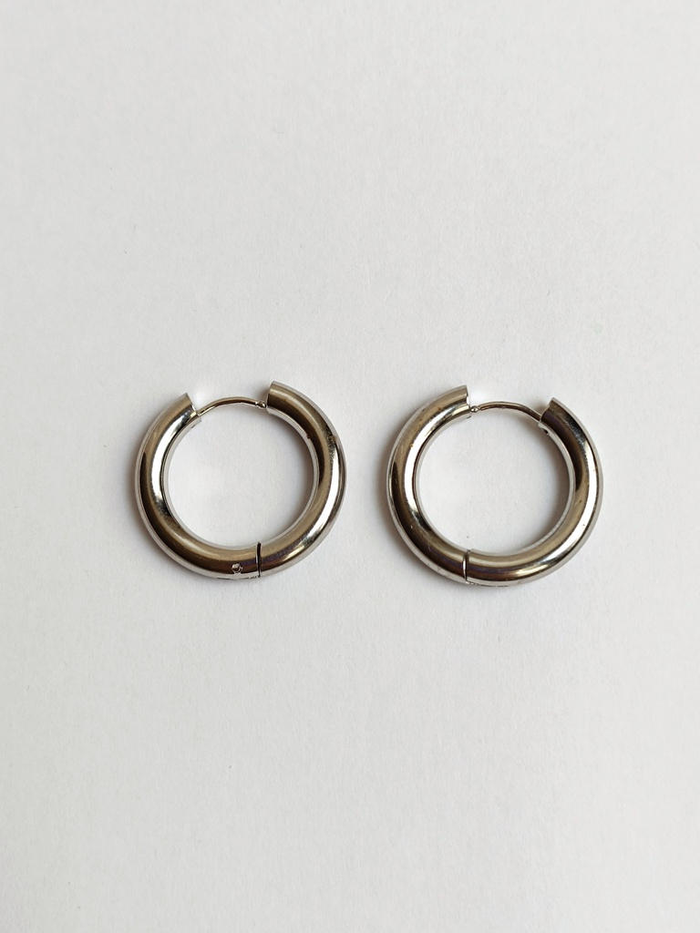 Aros Bold Closed Plateado