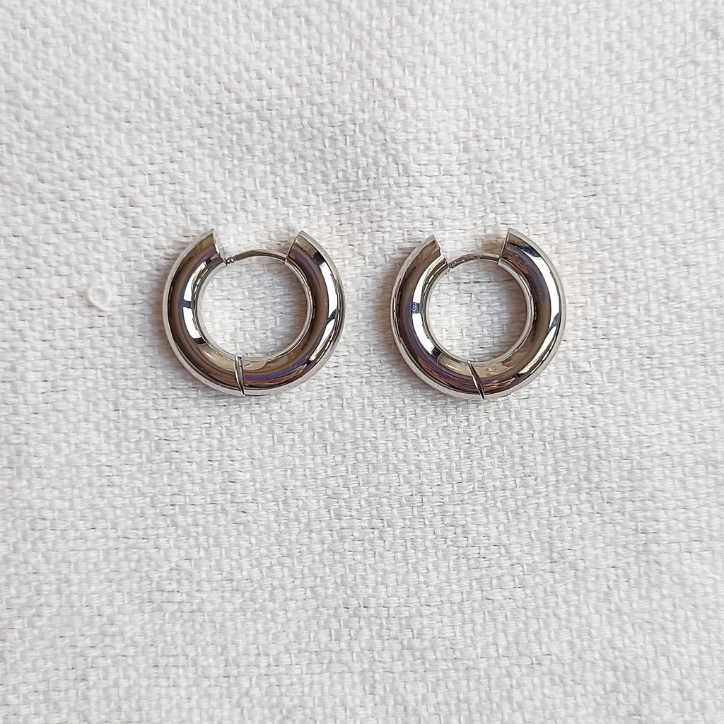Aros Bold Closed Cozy Plateado