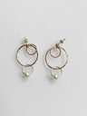 Pendientes Multicirculo Perlita Dorado