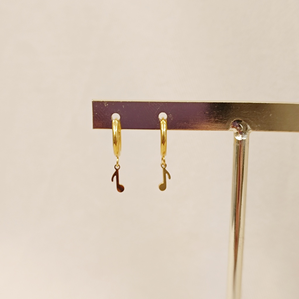 Arito Charm Mini Nota Musical Corchea Dorado