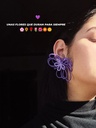 Pendientes Isakarpintero Flores Lilas