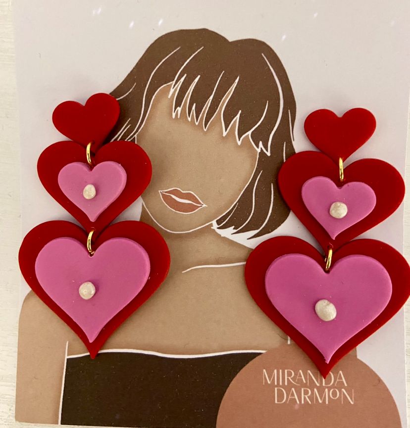 Pendientes Agatha Corazón - Miranda Darmon
