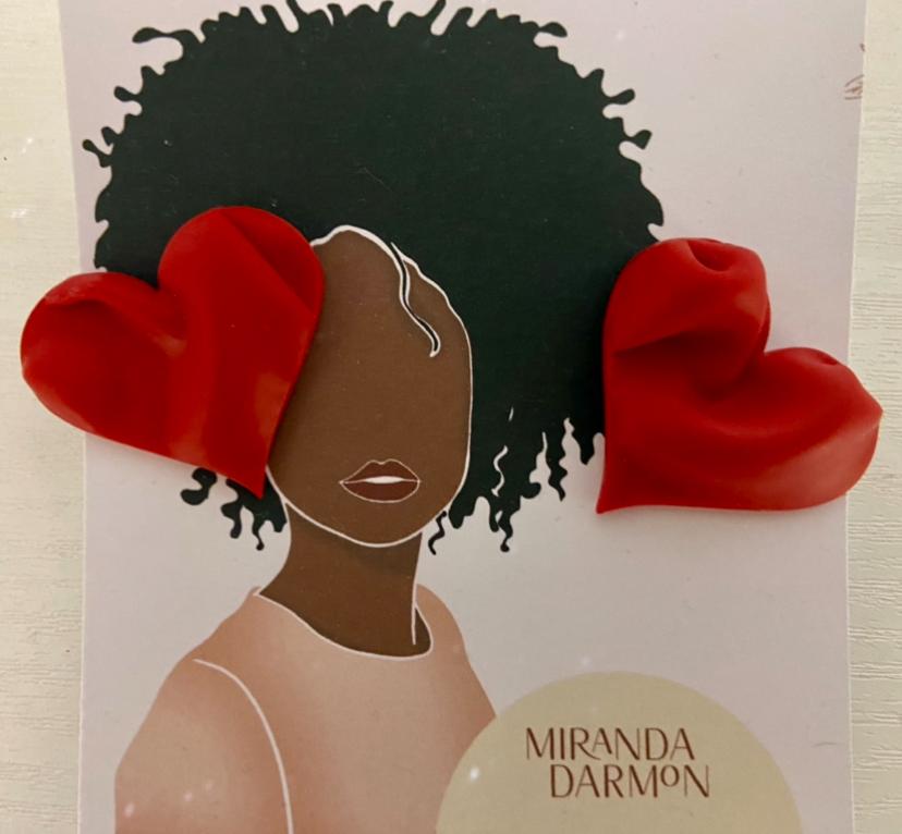 Pendientes Cuore - Corazon rojo - Miranda Darmon