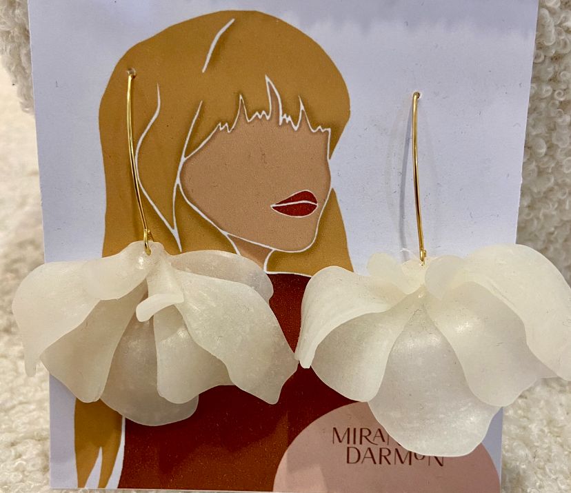 Pendientes Menorca Blanco - Miranda Darmon