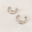 Aros Dobles Plateados