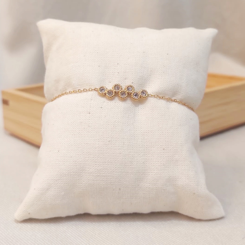 Pulsera Ciconitas ZigZag Dorada