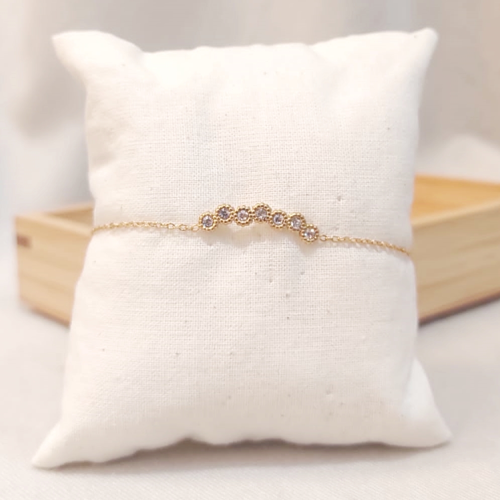 Pulsera Ciconitas Curva Dorada