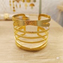 Brazalete Supreme Séxtuple Relieve Dorado