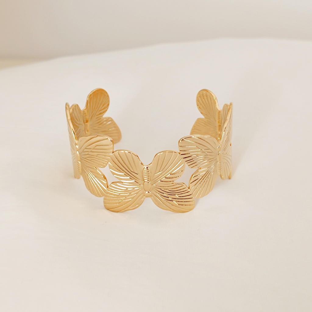 Brazalete Supreme Mariposas Dorado