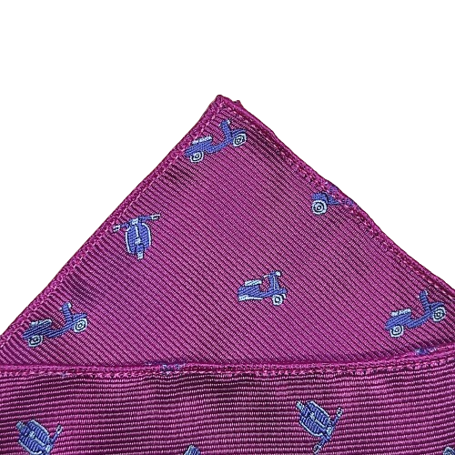 Pañuelo Fucsia Vespas Azul