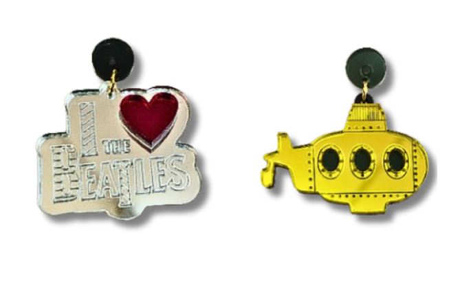 Pendientes Metacrilato Beatles