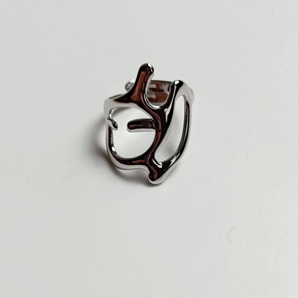 Anillo Abstract Nature (Plateado)