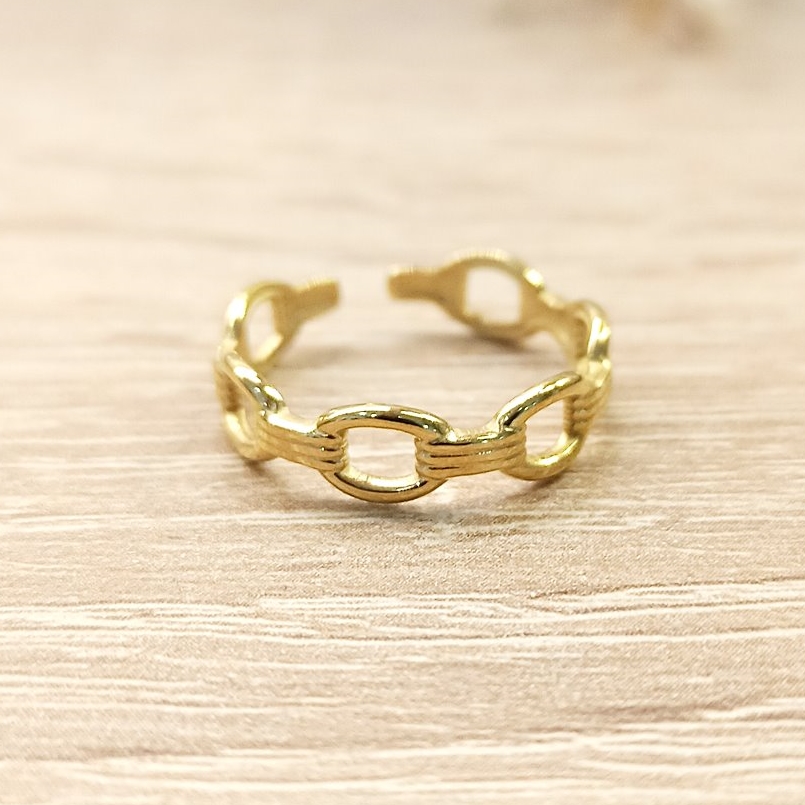 Anillo Cadena Dorado