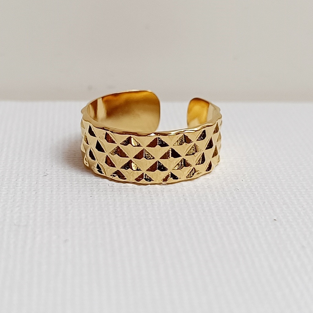 Anillo Piramides Bold Dorado