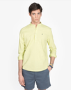 Camisa Polera San Diego Lino Cuello Mao Lima   - Harper &amp; Neyer