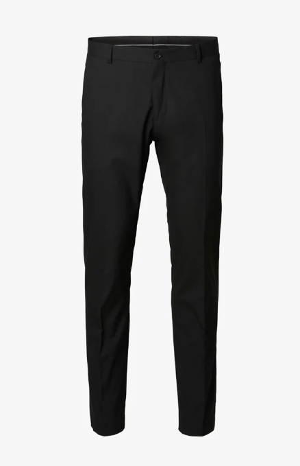 SlhSlim Mylobill Black TRS B Noos Black - Pantalones Traje Negro - Selected Homme