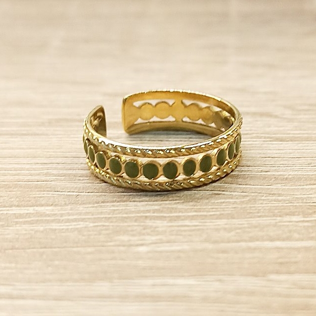 Anillo Puntitos Verde