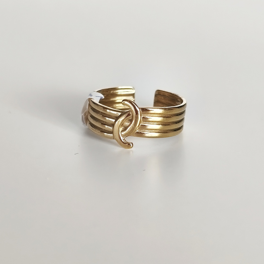 Anillo Unión Asimétrico Dorado