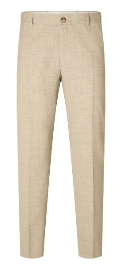 SlhSlim Oasis Light Sand Trs B Noods - Pantalones Traje Arena  - Selected Homme