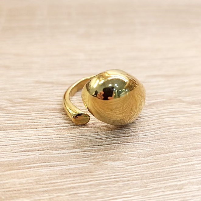 Anillo Burbuja Dorado