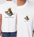 Camiseta Blanca Perro DJ - Blueblue Chihuahua