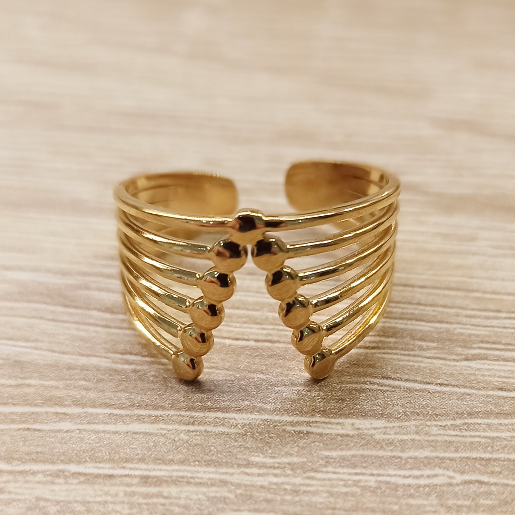 Anillo Pirámide Dorado