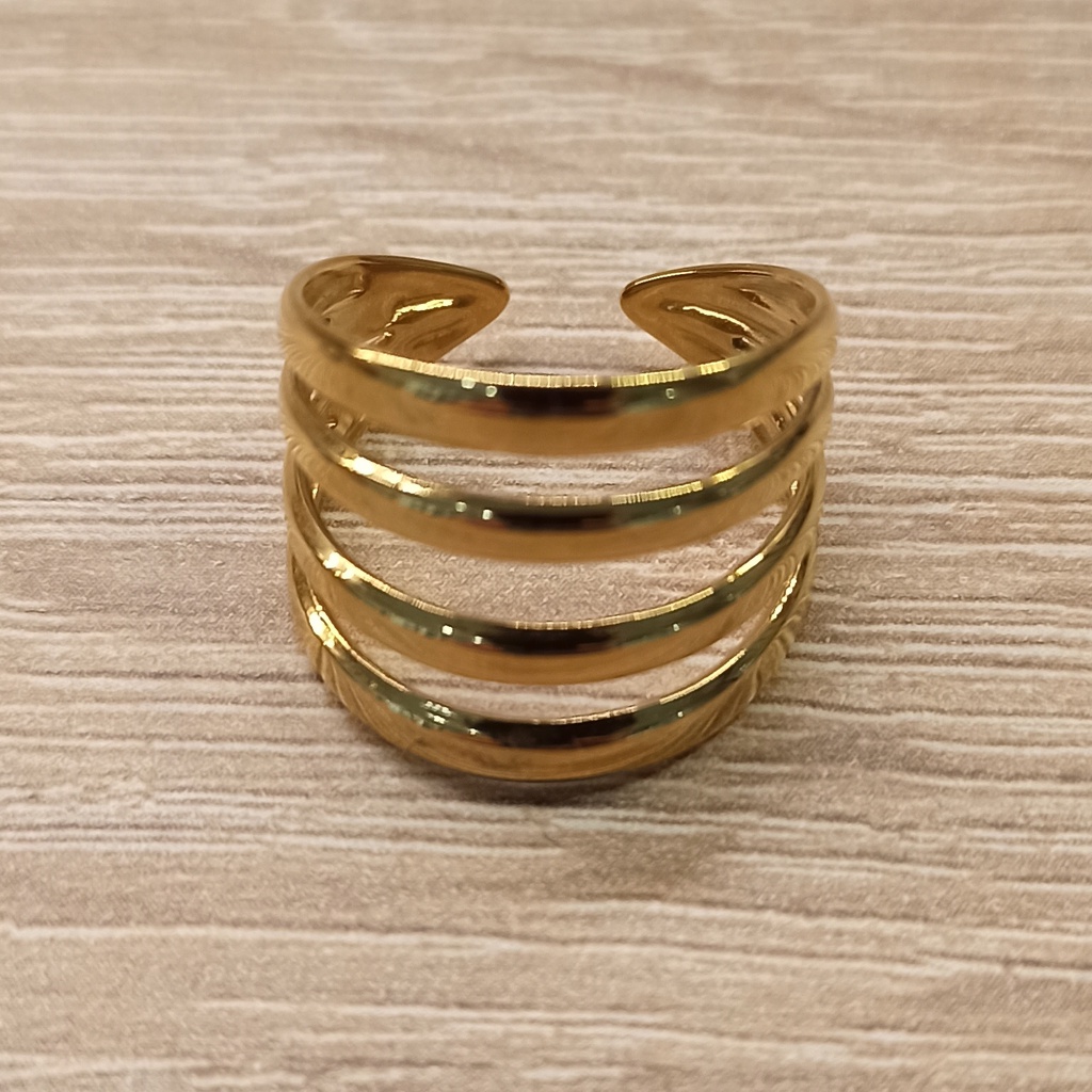 Anillo Cuádruple Dorado