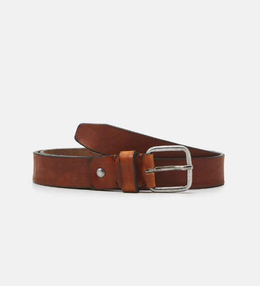 Cinturón Cognac Slhhenry Lether Belt B Noos - Selected