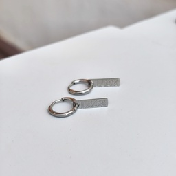 Aritos Charm Extraíble Luck Plateado