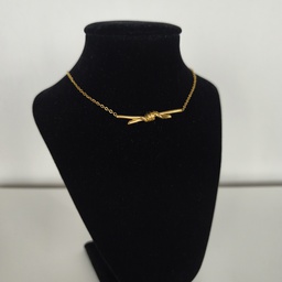 Collar Palito Nudo Dorado