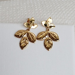 Pendientes Hojas Dorado