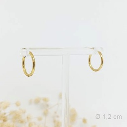 Aros Básicos 1,2cm Dorado