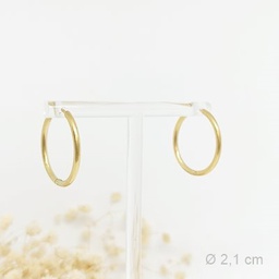 Aros Básicos 2,1cm Dorado