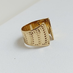 Anillo Abierto Campana Dorado