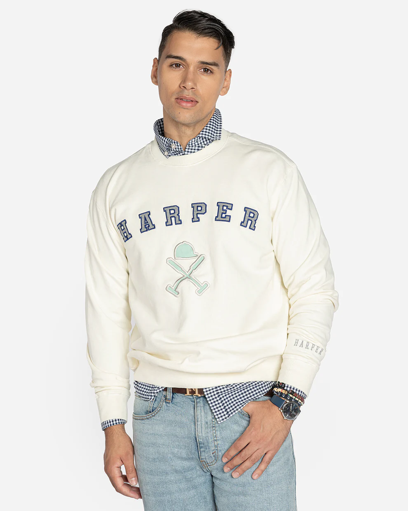 Sudadera Retro Soft Blanca - Harper &amp; Neyer