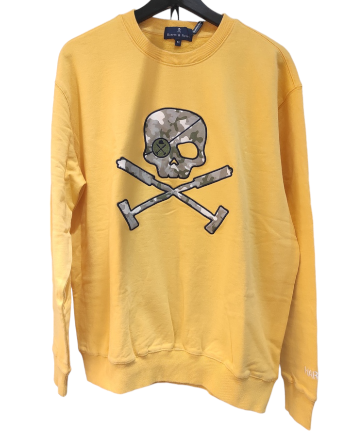 Sudadera Skull Amarilla Harper