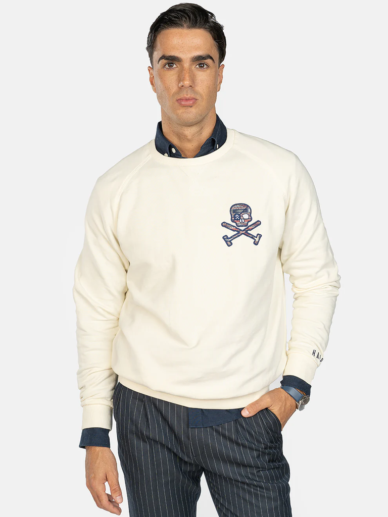 Sudadera Hurricane Calavera Crudo - Harper &amp; Neyer